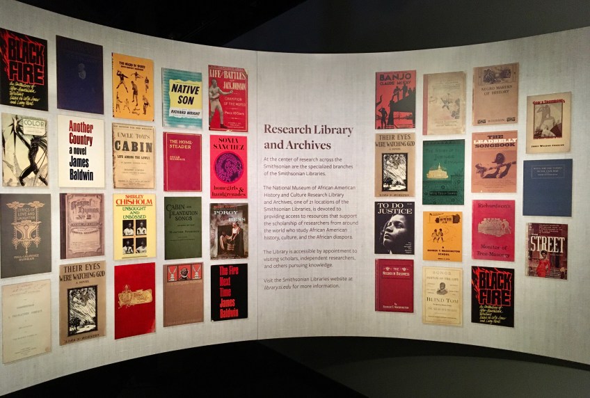National Museum of African American History and Culture Library Research Library and Archives Display Board