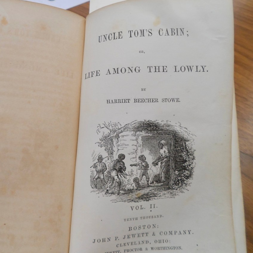 Title Page of Volume II of Uncle Tom's Cabin, First Edition, First Reprint